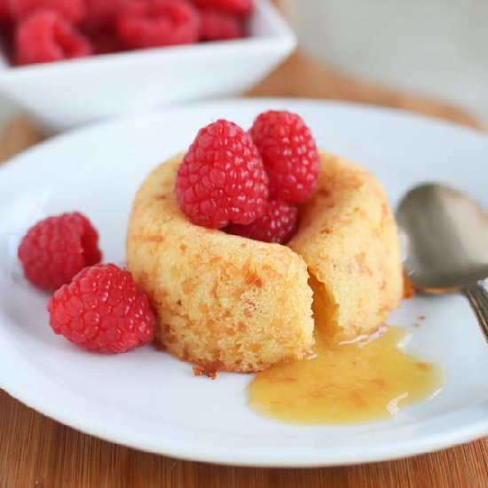 White Chocolate Coconut Lava Cake