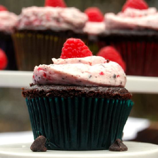 Chocolate Raspberry Cupcakes