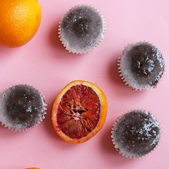 Blood Orange Chocolate Cupcakes