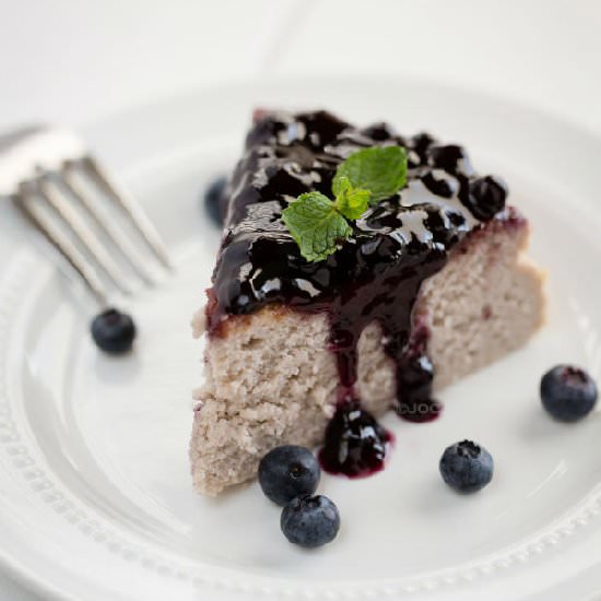 Blueberry Souffle Cheesecake