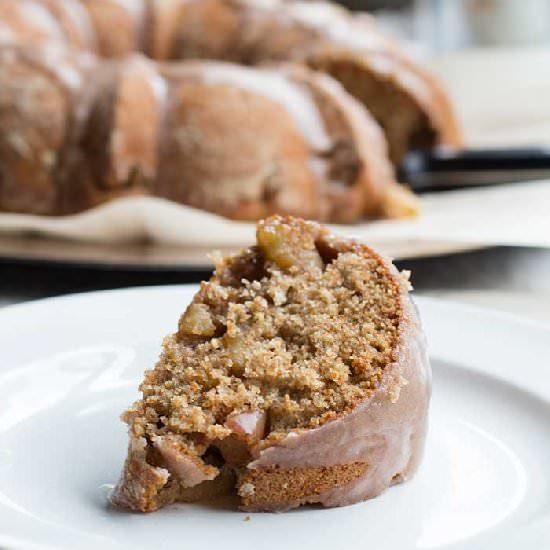 Whole Wheat Apple Pie Bundt Cake