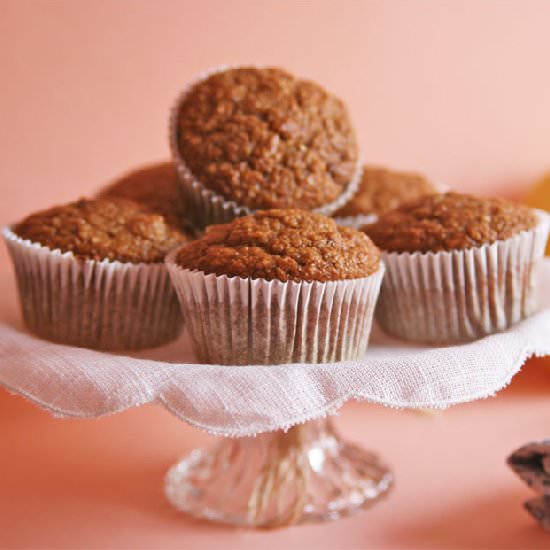 Whole Wheat Raisin Bran Muffins