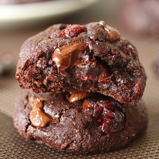 Double Chocolate Cherry Cookies