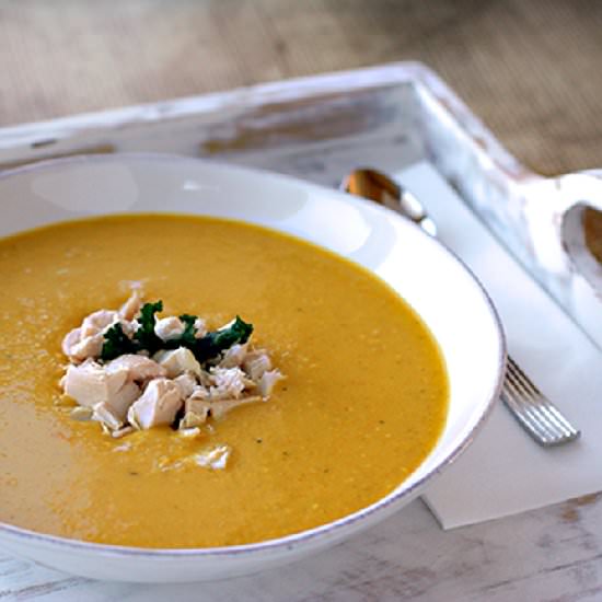 Sweet Potato-Poblano Soup