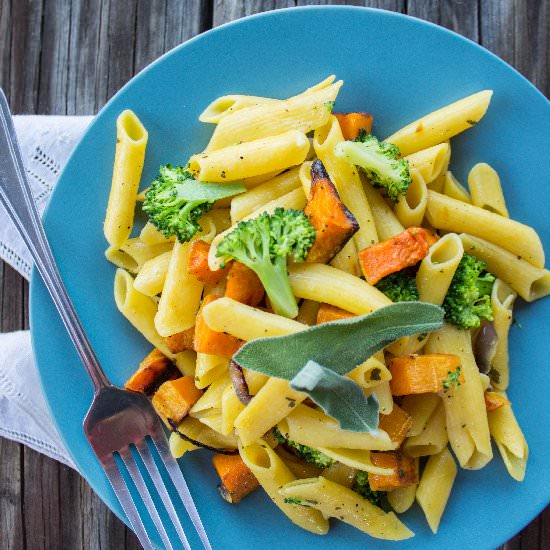 Sage and butternut squash pasta