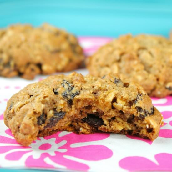 Whole Wheat Oatmeal Cookies
