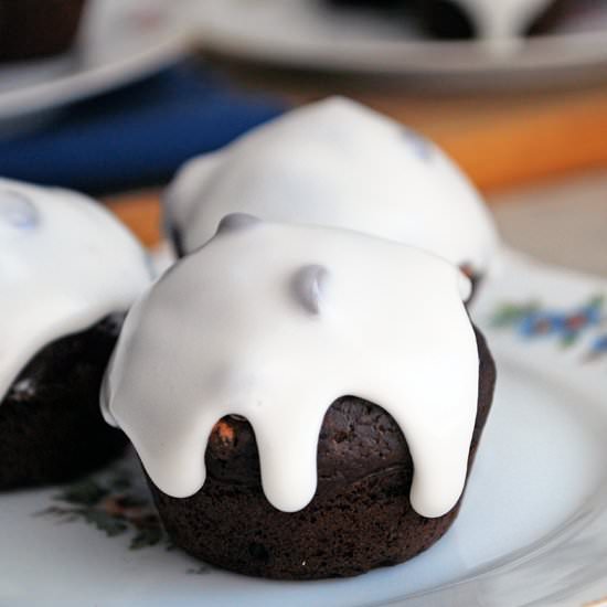 Healthier Double Chocolate Muffins