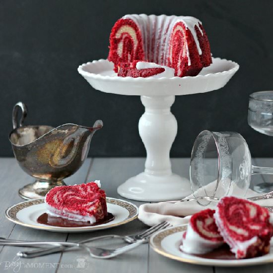 Red Velvet Zebra Bundt for Two