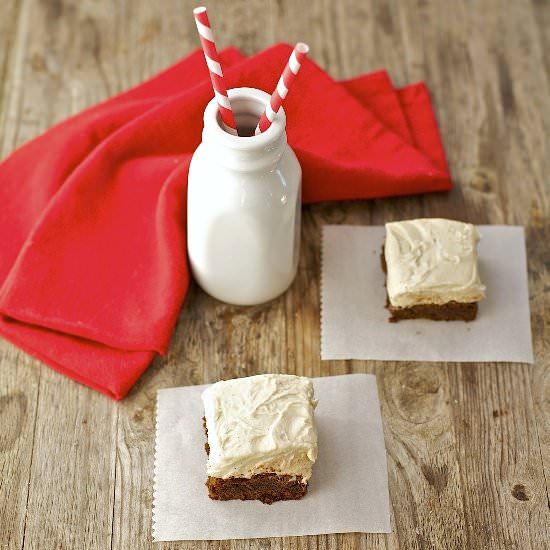 Vanilla Bean Buttercream Brownies