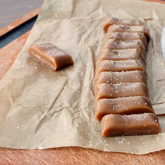 Home Made Salted Caramels