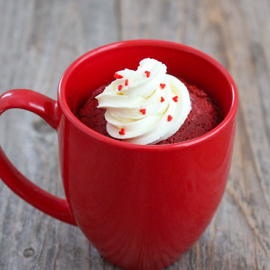 Red Velvet Mug Cake
