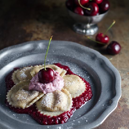 Cherry and Ricotta Ravioli
