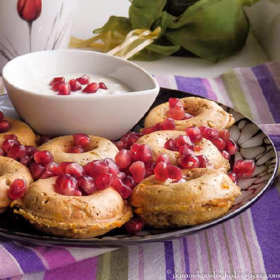 Spicy pumpkin donuts with chilli