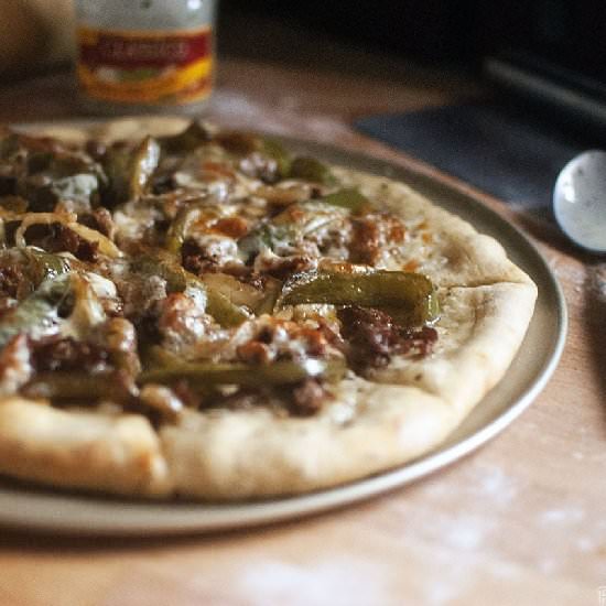 Cheesesteak Pizza