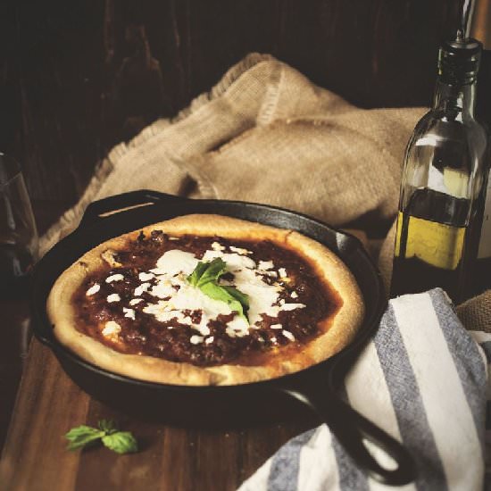 Chicago-Style Deep Dish Pizza