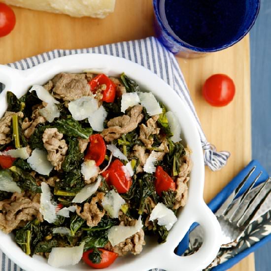 One-pan Kale & Beef Saute