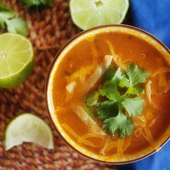 Vegetarian Tortilla Soup