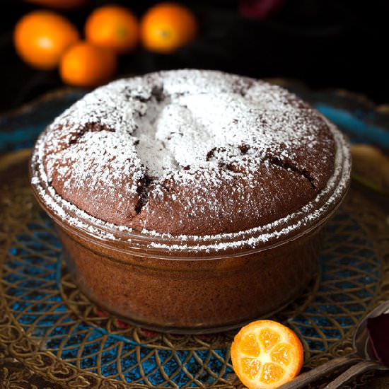 Citrus Chocolate Soufflé