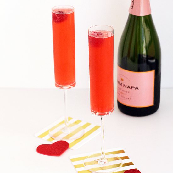 Raspberry Rose Bellini