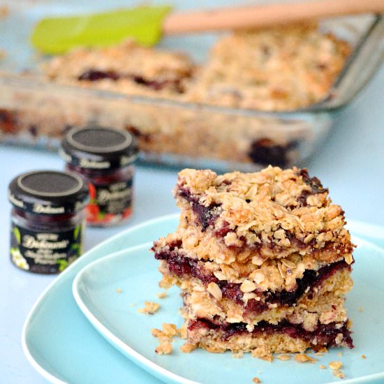 Raspberry Jam Oatmeal Bars