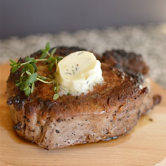 Herbed Butter Tenderloin Steak