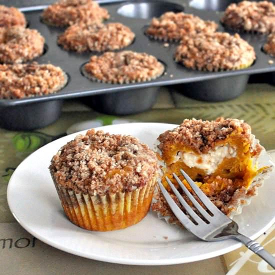 Pumpkin Cream Cheese Muffins