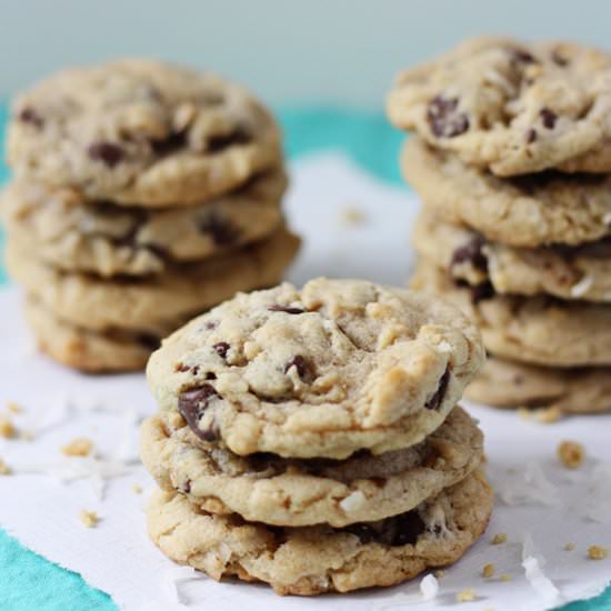 Chocolate Chip Coconut Cookies