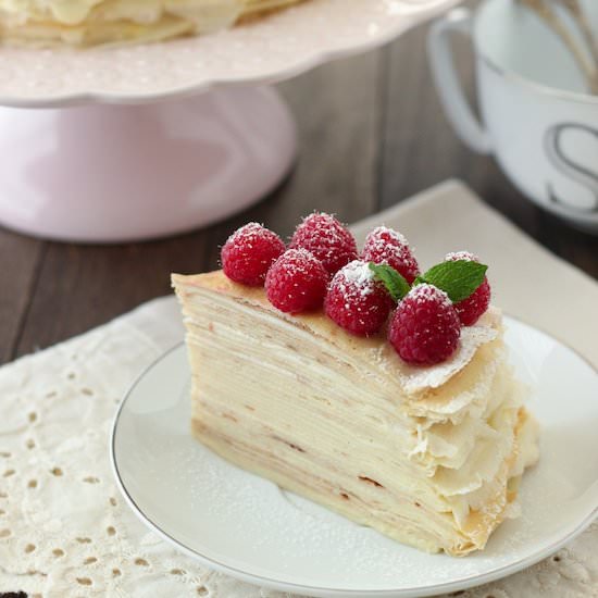 Crepe Cake With Pastry Cream