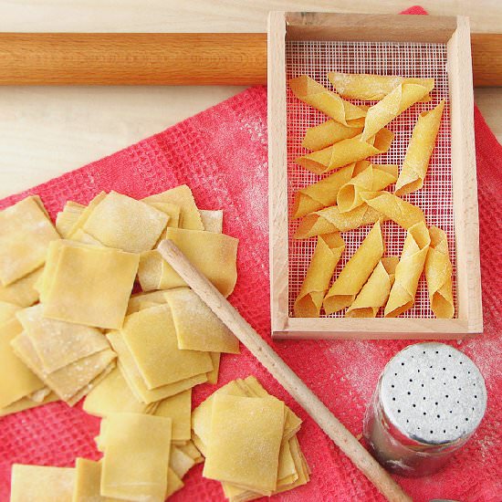 Homemade Pasta with Black Truffles