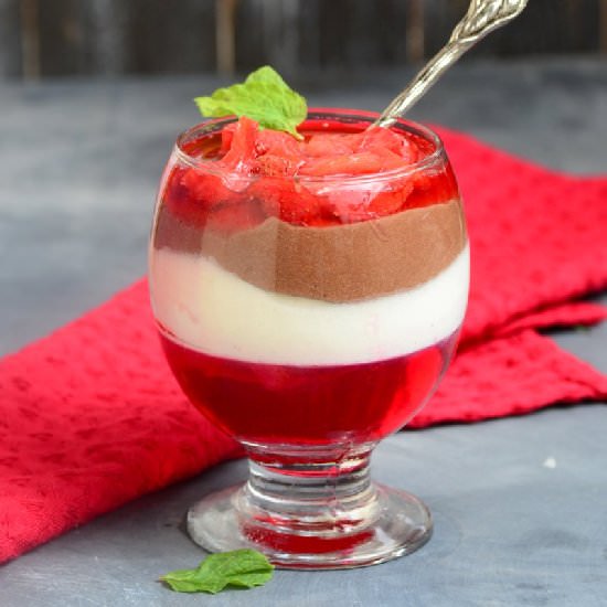 White and Dark Chocolate Mousse