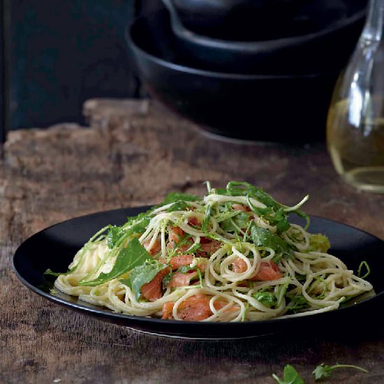 Light Pasta Dish with Salmon