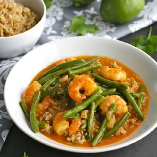 Thai Red Curry Shrimp Dinner