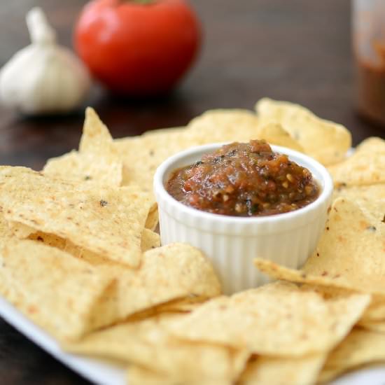 Charred Poblano Salsa