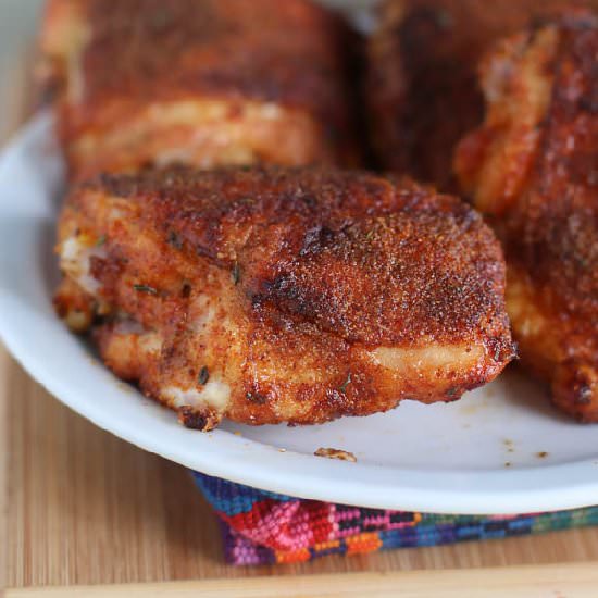 Crispy Baked Chicken Thighs