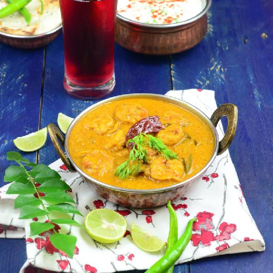 Prawns in Coconut Milk Gravy