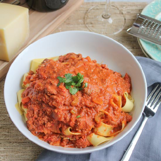 Slow Cooker Bolognese Sauce