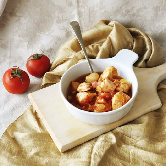 Hot Chicken Stew with Bacon