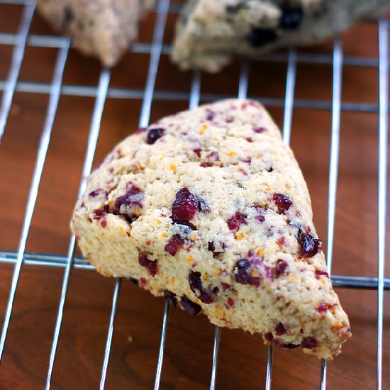 Super Quick Cranberry-Orange Scones