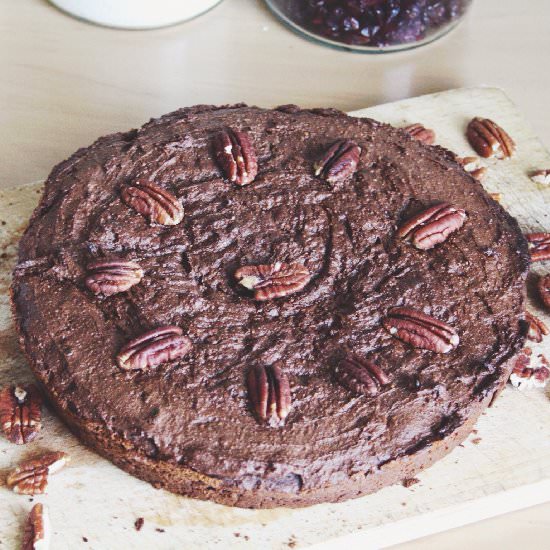 Chocolate Protein Brownie Cake