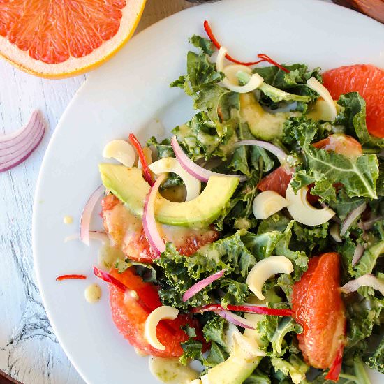 Grapefruit & Hearts of Palm Salad
