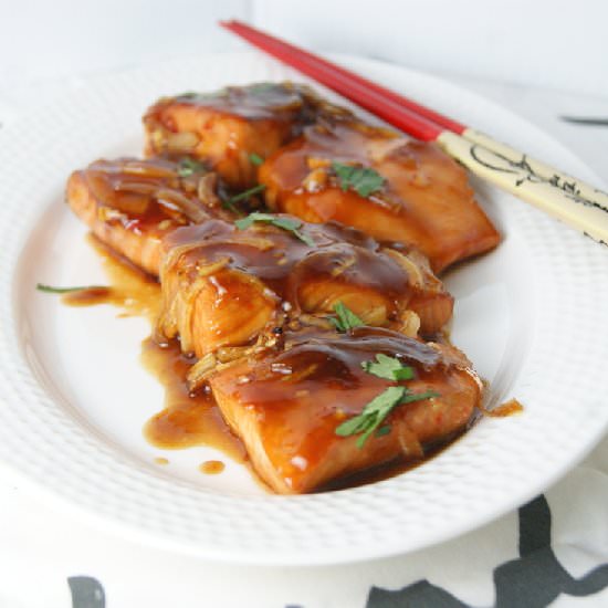 Roasted salmon Teriyaki