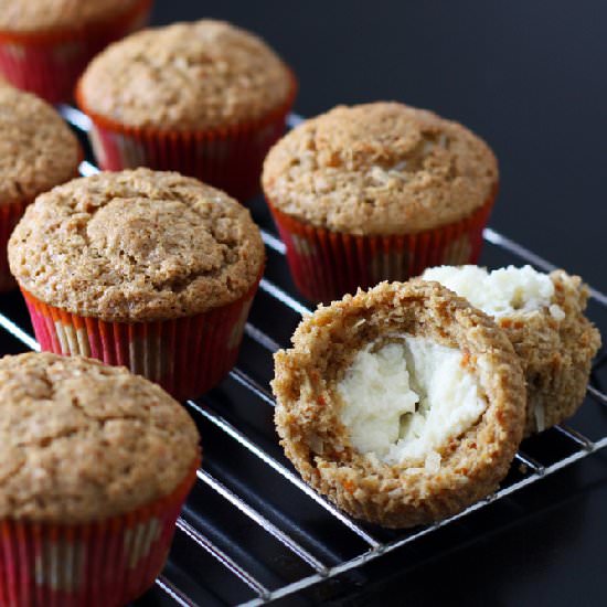 Inside Out Carrot Cake Muffins