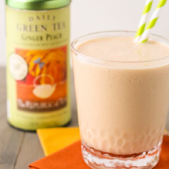 Ginger Peach Green Tea Smoothie