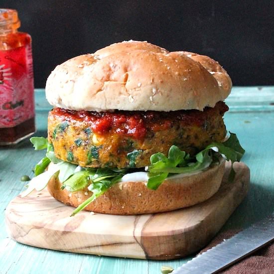 Curried Sweet Potato Burger