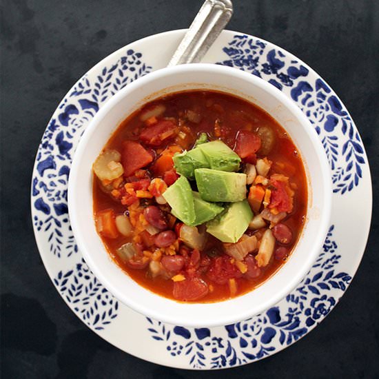 Vegetarian Sweet Potato Rice Chili