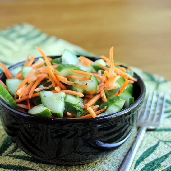 Asian Style Cucumber Salad