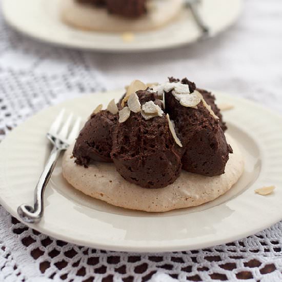 Chocolate Pavlovas