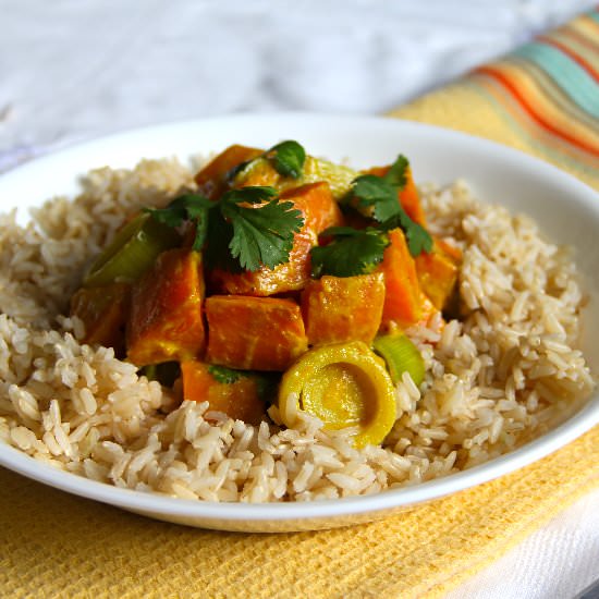 Sweet Potato & Leek Curry