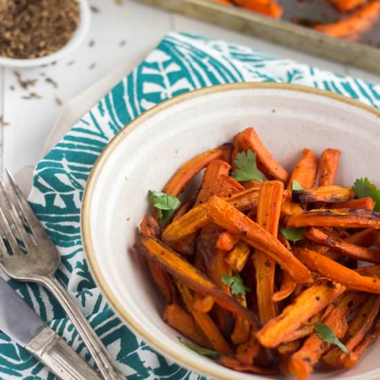 Coconut Cumin Roasted Carrots