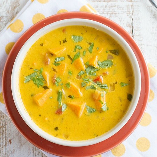 Roasted Red Pepper and Sweet Potato